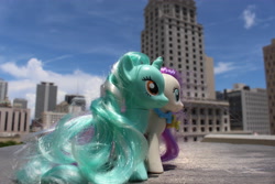 Size: 5184x3456 | Tagged: safe, artist:heromewtwo, bon bon, lyra heartstrings, sweetie drops, pony, absurd resolution, brushable, florida, irl, miami, photo, toy