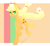 Size: 1311x1200 | Tagged: safe, artist:efmix-moondark, applejack, earth pony, pony, applejack's hat, blonde, blonde mane, blonde tail, female, green eyes, mare, orange coat, solo