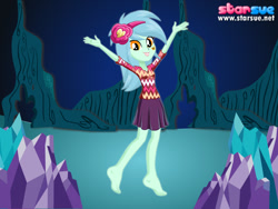 Size: 800x600 | Tagged: safe, lyra heartstrings, equestria girls, legend of everfree, barefoot, feet, solo, starsue