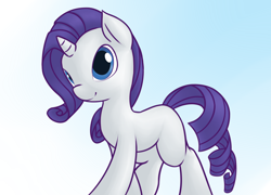 Size: 1424x1024 | Tagged: safe, artist:cristpony, rarity, pony, unicorn, cute, female, gradient background, mare, raribetes, solo