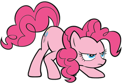 Size: 1156x785 | Tagged: safe, artist:millarts-artworks, pinkie pie, pony, simple background, solo, transparent background