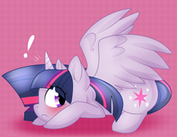 Size: 1024x791 | Tagged: safe, artist:royalblueblur, derpibooru import, twilight sparkle, twilight sparkle (alicorn), alicorn, pony, cute, exclamation point, female, mare, solo, twiabetes