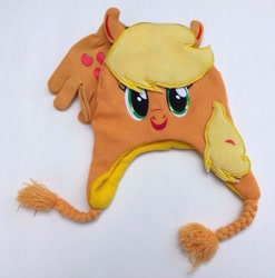 Size: 1161x1175 | Tagged: safe, applejack, clothes, cute, gloves, hat, irl, merchandise, photo