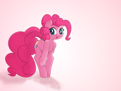 Size: 5000x3750 | Tagged: safe, artist:mang, pinkie pie, earth pony, pony, absurd resolution, blushing, solo, tongue out