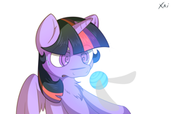 Size: 4000x2600 | Tagged: safe, artist:fluffyxai, derpibooru import, twilight sparkle, twilight sparkle (alicorn), alicorn, parasprite, pony, female, hypnosis, hypnotized, mare