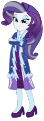 Size: 1575x4269 | Tagged: safe, artist:sketchmcreations, rarity, equestria girls, the last problem, clothes, coat, commission, dress, equestria girls interpretation, female, fur coat, grey hair, high heels, leggings, older, older rarity, scene interpretation, shoes, simple background, transparent background, vector