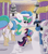 Size: 1584x1800 | Tagged: safe, artist:firefanatic, night light, princess celestia, twilight sparkle, twilight velvet, alicorn, pony, unicorn, clothes, cute, cutelestia, father and child, father and daughter, female, filly, filly twilight sparkle, hoof boots, male, momlestia, mother and child, mother and daughter, parent and child, scarf, smiling, snow, snowfall, tree, twiabetes, younger