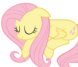 Size: 941x809 | Tagged: safe, artist:ancientkale, fluttershy, pegasus, pony, stare master, cute, prone, shyabetes, simple background, sleeping, solo, transparent background, vector