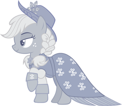 Size: 2415x2100 | Tagged: safe, artist:akili-amethyst, applejack, spirit of hearth's warming past, earth pony, pony, a hearth's warming tail, .psd available, clothes, raised hoof, simple background, smiling, solo, transparent background, vector