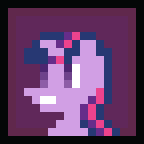 Size: 144x144 | Tagged: safe, artist:liracrown, derpibooru import, twilight sparkle, minimalist, pixel art