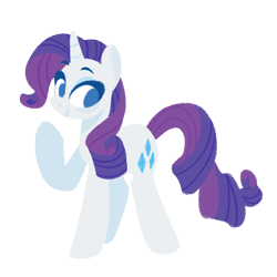 Size: 1024x1024 | Tagged: safe, artist:herfaithfulstudent, rarity, pony, unicorn, cute, lineless, raribetes, simple background, solo, transparent background