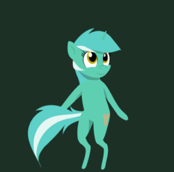 Size: 583x577 | Tagged: safe, artist:el-yeguero, lyra heartstrings, pony, unicorn, animated, bipedal, dancing, simple background, smiling, solo