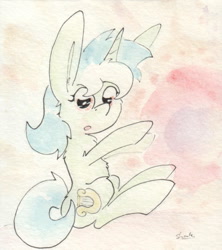 Size: 696x783 | Tagged: safe, artist:slightlyshade, lyra heartstrings, pony, solo, traditional art