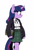 Size: 610x900 | Tagged: safe, artist:carnifex, derpibooru import, twilight sparkle, anthro, clothes, kilt, school uniform, schoolgirl, simple background, skirt, solo, sweater, tartan