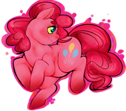 Size: 1024x906 | Tagged: safe, artist:terminated-souls, pinkie pie, pony, jaundice, simple background, solo, transparent background, yellow sclera