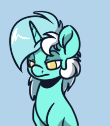 Size: 936x1080 | Tagged: safe, artist:witchtaunter, lyra heartstrings, pony, unicorn, :d, animated, blinking, blue background, c:, cute, daaaaaaaaaaaw, emotional spectrum, eyes closed, female, floppy ears, frame by frame, frown, gif, happy, lidded eyes, looking at you, looking down, lyrabetes, mare, no pupils, open mouth, simple background, sitting, smiling, solo, weapons-grade cute, witchtaunter is trying to murder us