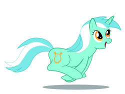 Size: 1600x1200 | Tagged: safe, artist:narfpinky, lyra heartstrings, pony, unicorn, female, mare, running, simple background, solo