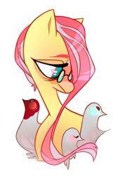 Size: 700x947 | Tagged: safe, fluttershy, pegasus, pigeon, pony, doctor, fluttermedic, medic, medishy, parody, team fortress 2