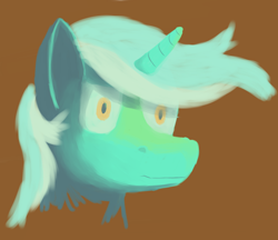 Size: 3490x3022 | Tagged: safe, artist:asiagounicorn, lyra heartstrings, pony, unicorn, bust, portrait, simple background, solo