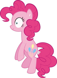 Size: 3000x4099 | Tagged: safe, artist:sollace, pinkie pie, earth pony, pony, every little thing she does, absurd resolution, female, hypnosis, hypnotized, mare, plushie, simple background, solo, transparent background, vector