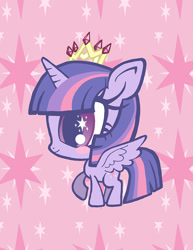 Size: 770x1000 | Tagged: safe, artist:lillykitten, derpibooru import, twilight sparkle, twilight sparkle (alicorn), alicorn, pony, blushing, chibi, female, mare, solo, spread wings