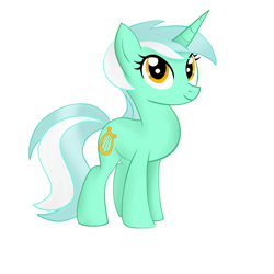 Size: 3000x3000 | Tagged: safe, artist:chelseawest, artist:missaquapastel, lyra heartstrings, pony, unicorn, high res, pointy horn, simple background, solo, white background