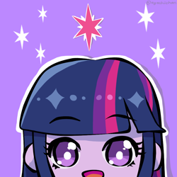 Size: 1024x1024 | Tagged: safe, artist:ayachiichan, derpibooru import, twilight sparkle, equestria girls, icon, no nose