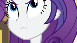 Size: 1280x720 | Tagged: safe, screencap, rarity, better together, equestria girls, holidays unwrapped, animated, close-up, gif, solo