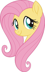 Size: 1102x1753 | Tagged: safe, fluttershy, pegasus, pony, my little pony: the movie, bust, cute, female, mare, shyabetes, simple background, smiling, solo, transparent background