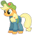 Size: 2166x2363 | Tagged: safe, artist:sketchmcreations, applejack, earth pony, pony, the cart before the ponies, clothes, coveralls, floppy ears, hat, jumpsuit, simple background, solo, transparent background, vector