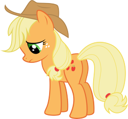 Size: 8300x7733 | Tagged: safe, artist:tryhardbrony, applejack, earth pony, pony, absurd resolution, sad, simple background, solo, transparent background, vector