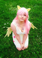 Size: 700x960 | Tagged: safe, artist:crystalfilth, fluttershy, human, clothes, cosplay, costume, irl, irl human, photo