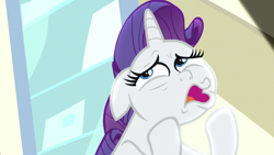 Size: 1920x1080 | Tagged: safe, screencap, rarity, pony, unicorn, dragon dropped, faic, fish face, funny, great moments in animation, wrinkles