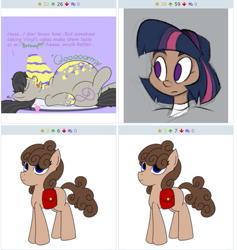 Size: 617x651 | Tagged: safe, octavia melody, twilight sparkle, earth pony, pony, derpibooru, exploitable meme, fat, fatavia, juxtaposition, juxtaposition win, meme, meta