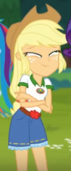 Size: 208x502 | Tagged: safe, screencap, applejack, equestria girls, legend of everfree, faic, great moments in animation