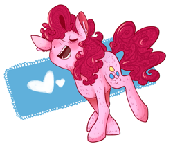 Size: 801x665 | Tagged: safe, artist:pizzakladd, pinkie pie, earth pony, pony, solo