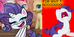 Size: 1000x500 | Tagged: safe, rarity, pony, unicorn, g4, my little pony: pony life, crying, engrish, marshmelodrama, op is a cuck, op is mad, op is trying to start shit, op isn't even trying anymore, pony life drama, rarity being rarity, salty