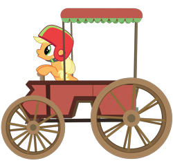 Size: 7200x6800 | Tagged: safe, artist:reginault, applejack, earth pony, pony, the cart before the ponies, .svg available, absurd resolution, cart, simple background, solo, transparent background, vector