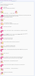 Size: 885x1902 | Tagged: safe, artist:dziadek1990, fluttershy, harry, pinkie pie, earth pony, pegasus, pony, buckball, conversation, dialogue, emote story, emotes, reddit, slice of life, text