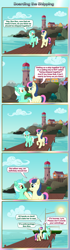 Size: 3744x13410 | Tagged: safe, artist:malte279, bon bon, lyra heartstrings, sweetie drops, earth pony, pony, unicorn, comic, cute, female, harbor, lesbian, lighthouse, lyrabetes, lyrabon, ocean, pier, shipping, vector