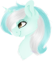 Size: 810x922 | Tagged: safe, artist:_spacemonkeyz_, lyra heartstrings, pony, bust, portrait, simple background, solo, transparent background