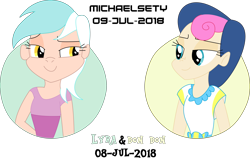 Size: 4500x2837 | Tagged: safe, artist:michaelsety, bon bon, lyra heartstrings, sweetie drops, equestria girls, simple background, transparent background