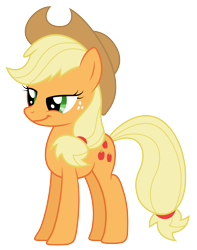 Size: 4500x5700 | Tagged: safe, artist:yanoda, applejack, earth pony, pony, a dog and pony show, absurd resolution, simple background, solo