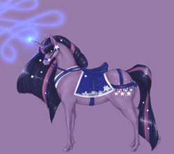 Size: 1832x1627 | Tagged: safe, artist:january-joy, derpibooru import, twilight sparkle, bridle, realistic, saddle