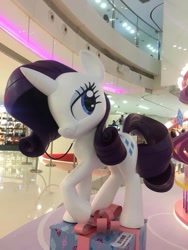 Size: 720x960 | Tagged: safe, artist:andrew hickinbottom, photographer:henrychan, rarity, pony, unicorn, hong kong, irl, photo, present, solo