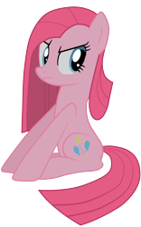 Size: 3126x5000 | Tagged: safe, artist:jennieoo, pinkie pie, earth pony, pony, party of one, absurd resolution, female, mare, pinkamena diane pie, simple background, solo, transparent background, vector, vector trace