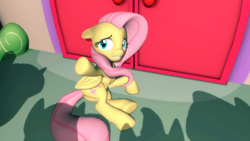 Size: 1920x1080 | Tagged: safe, artist:powdan, fluttershy, pegasus, pony, fame and misfortune, 3d, gmod, scene interpretation, solo