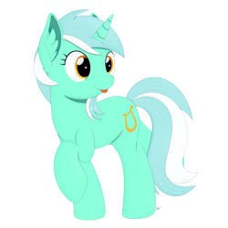 Size: 4000x4000 | Tagged: safe, artist:arcane-thunder, lyra heartstrings, pony, unicorn, female, mare, simple background, solo, tongue out, transparent background