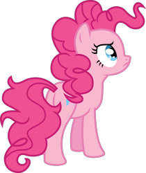 Size: 3792x4523 | Tagged: safe, artist:cobaltshade98, pinkie pie, earth pony, pony, three's a crowd, absurd resolution, simple background, solo, transparent background, vector, vector trace