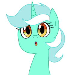 Size: 1280x1280 | Tagged: safe, artist:gintoki23, lyra heartstrings, pony, unicorn, :o, bust, cute, lyrabetes, open mouth, portrait, simple background, solo, white background